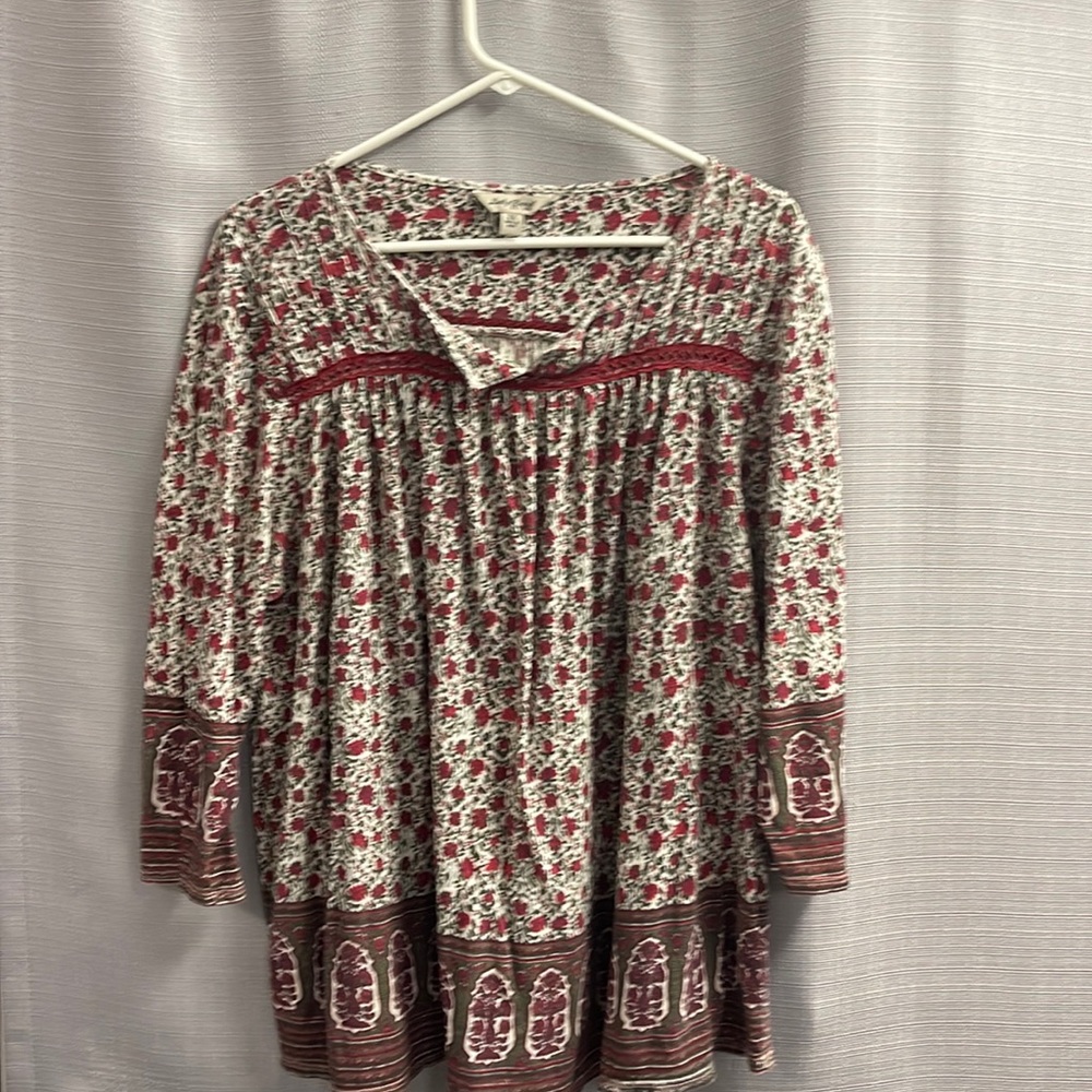 Lucky brand peasant blouse size 2x
